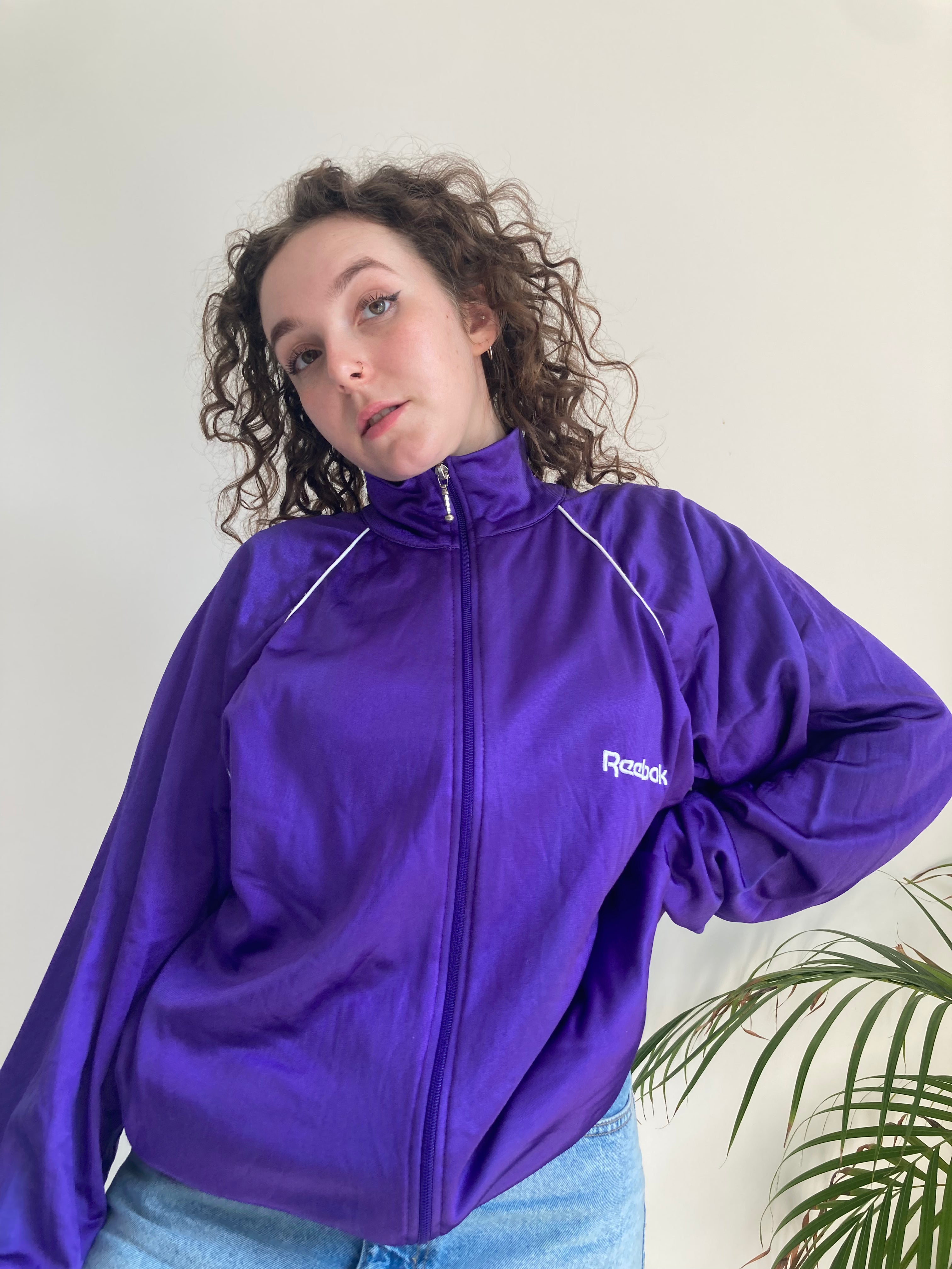 Reebok purple jacket on sale