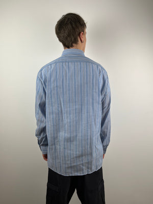 Vintage blue striped longsleeve shirt