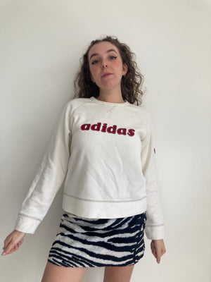 vintage cream red adidas sweatshirt