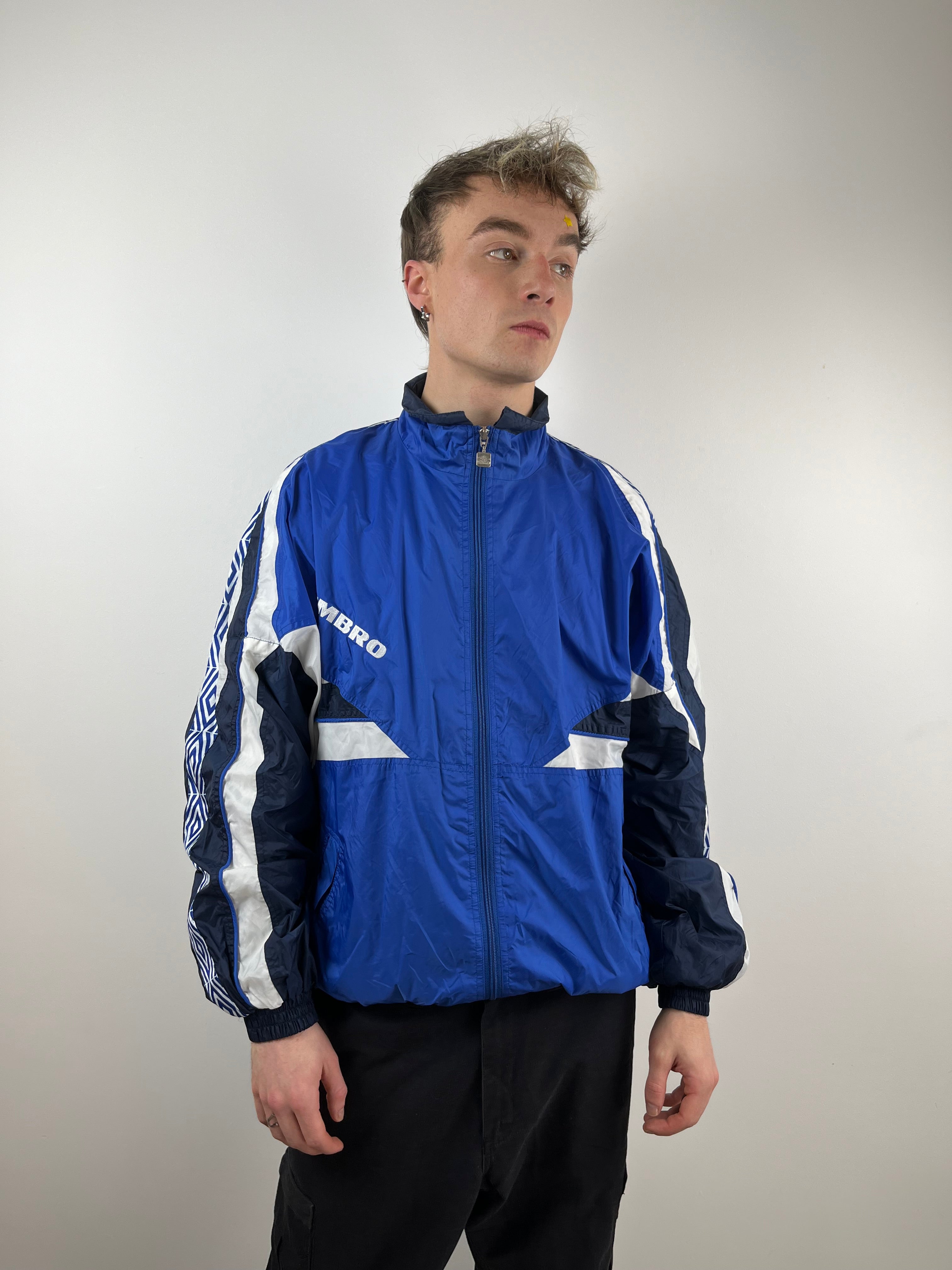 Vintage Blue Umbro Sports Jacket