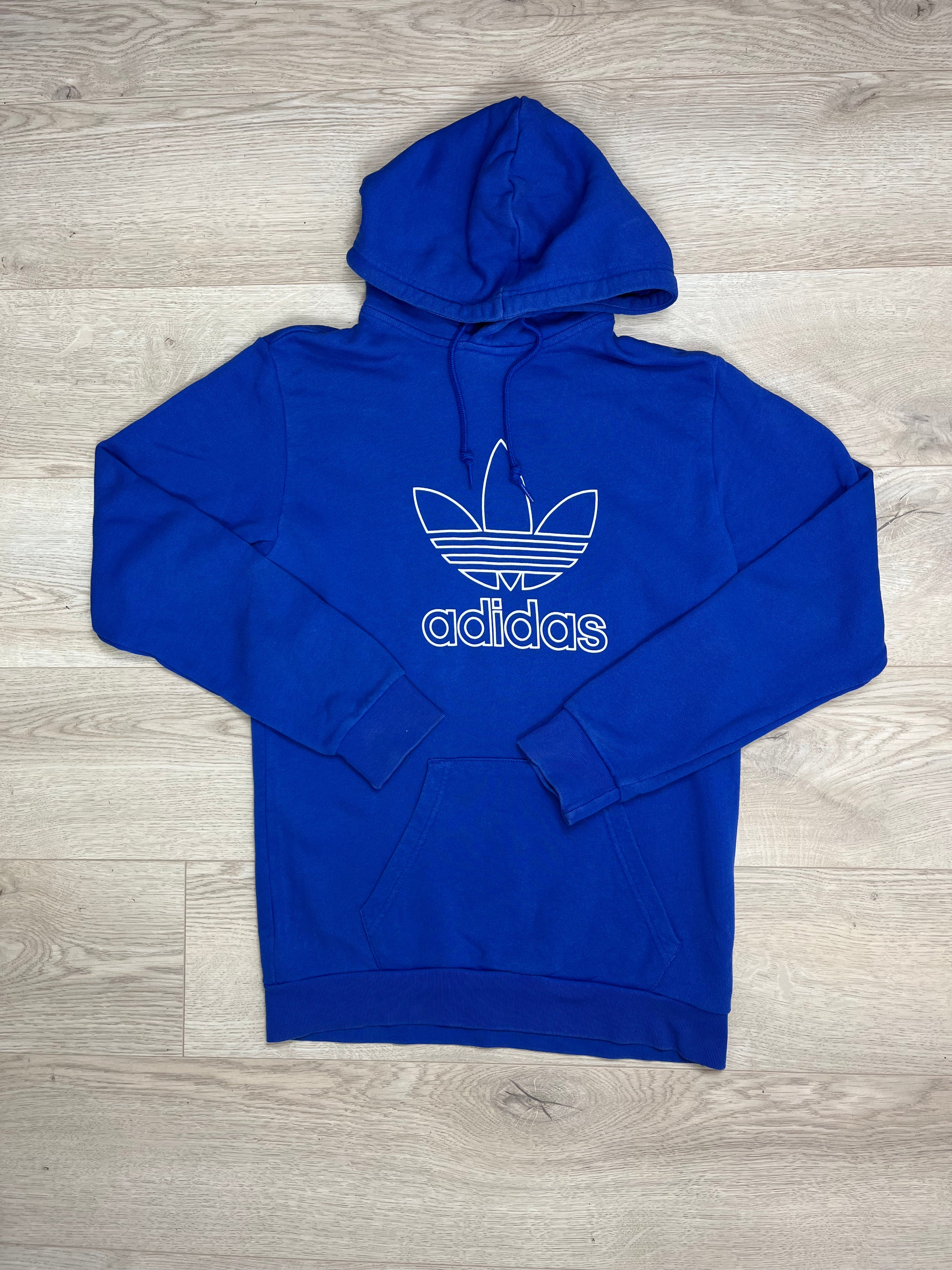 Vintage blue adidas hoodie size x small