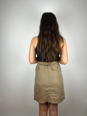 Vintage Y2K brown cargo skirt