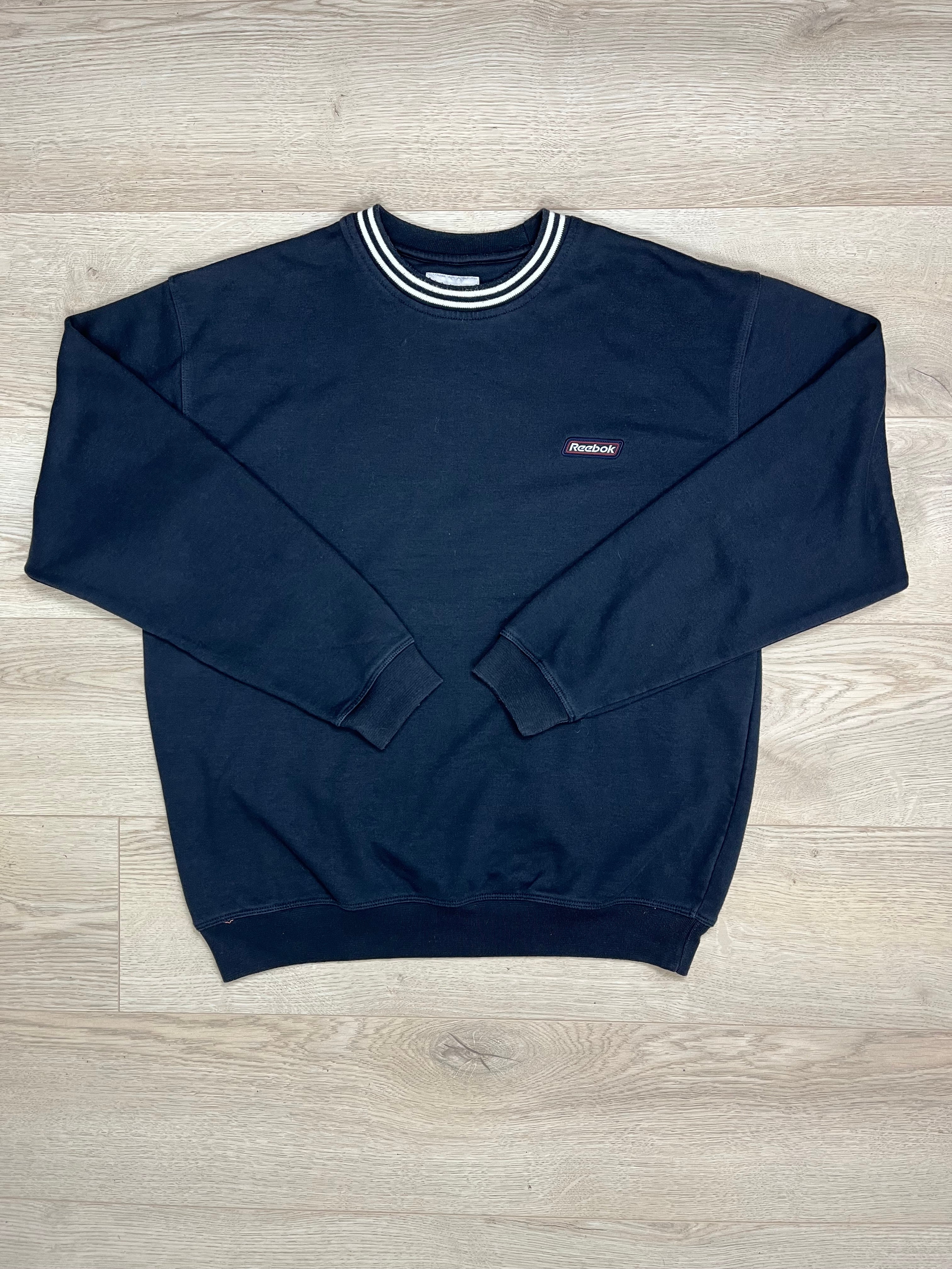 Vintage reebok sweatshirt navy size medium 