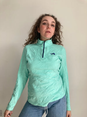 vintage mint green north face fleece 