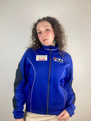 Vintage blue fila audi motorsports jacket