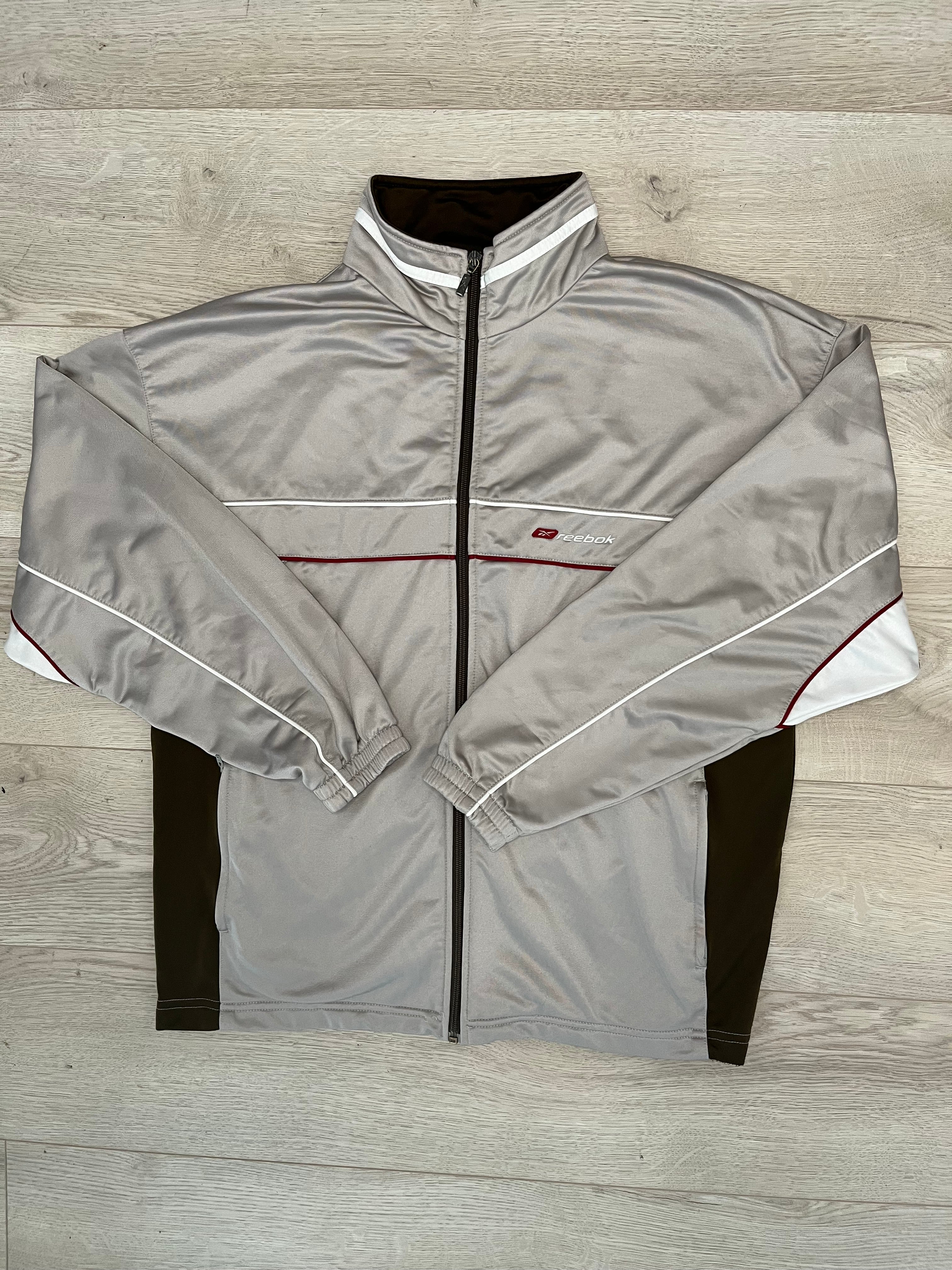 Vintage Grey Reebok Sports Jacket ( L)