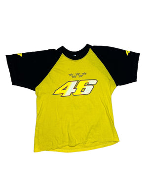 Vintage Valentino Rossi yellow racing tshirt