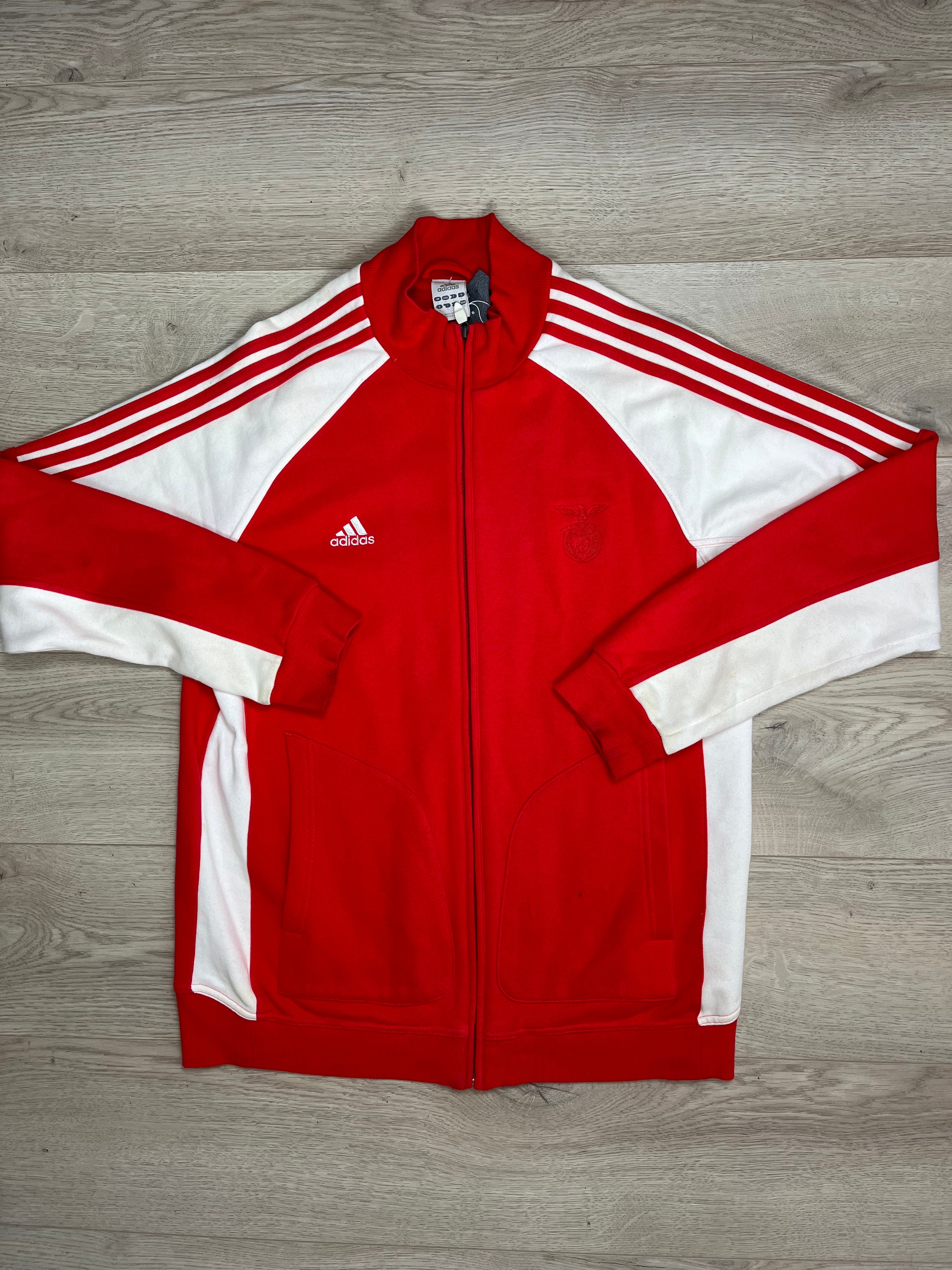 Vintage red striped adidas sweatshirt 