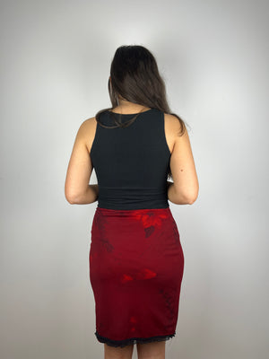 Vintage red Y2K skirt