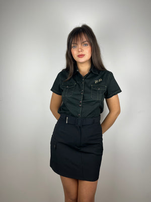 Vintage Y2K cargo style mini skirt