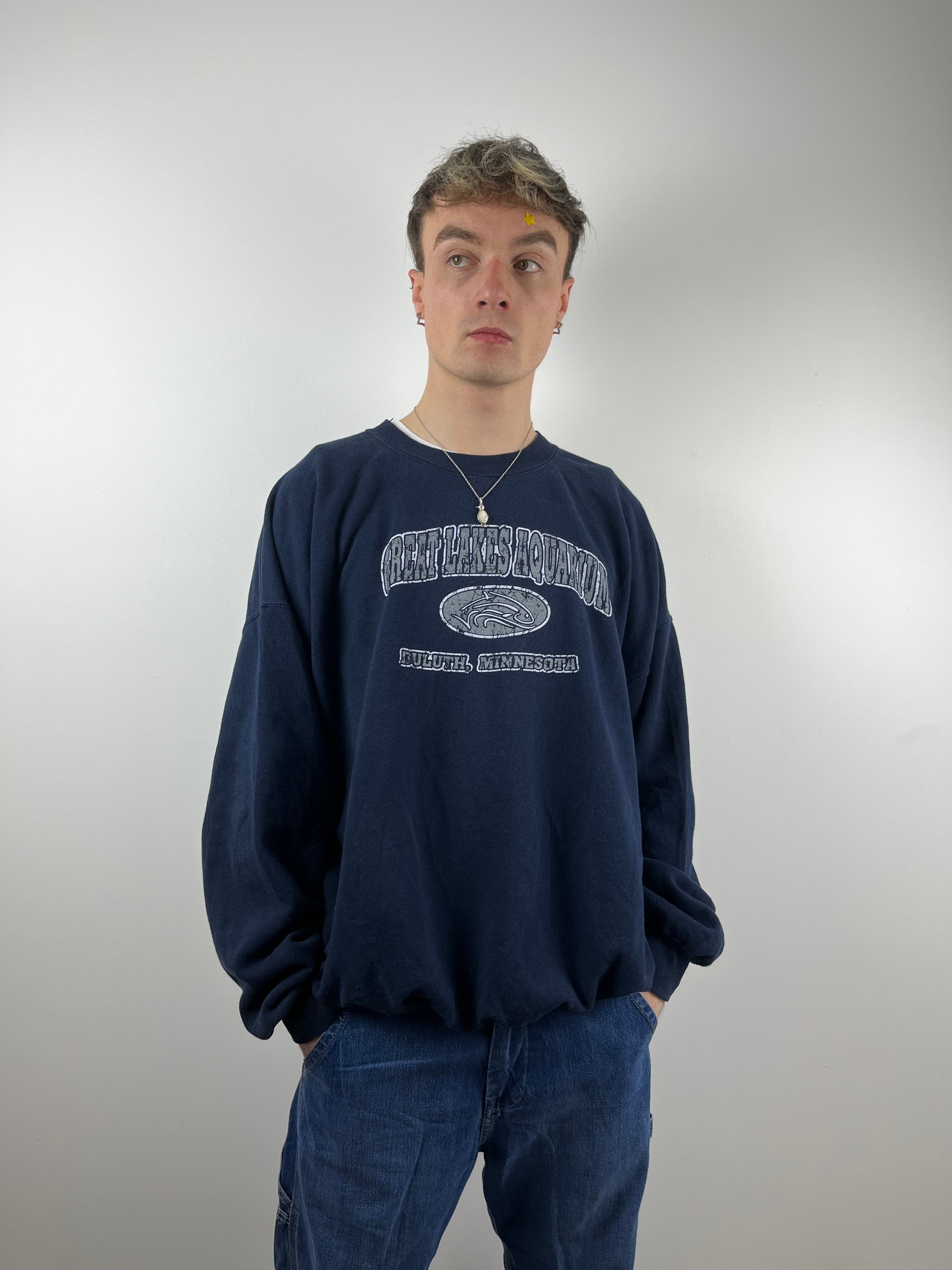 Vintage navy American sweatshirt