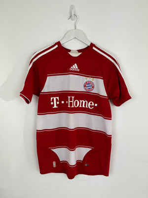 Adidas red white vintage Munich football jersey striped 