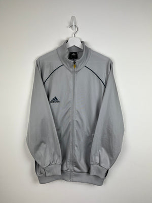 Vintage silver grey adidas zip up sports jacket 