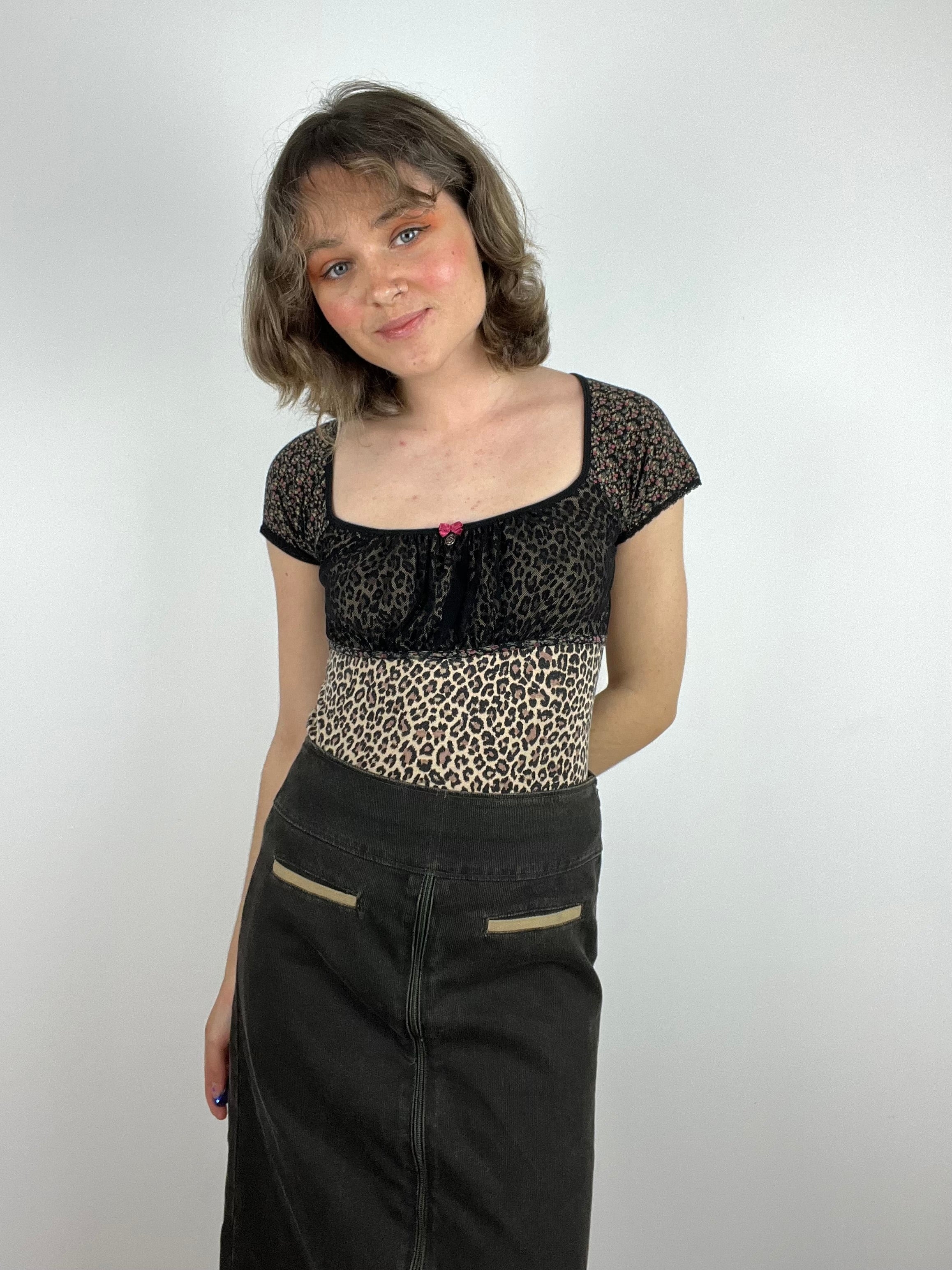 Vintage Vive Maria top cheetah 