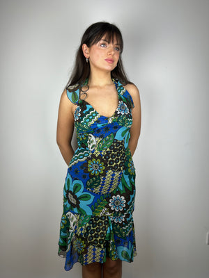 Vintage metal o ring y2k sundress