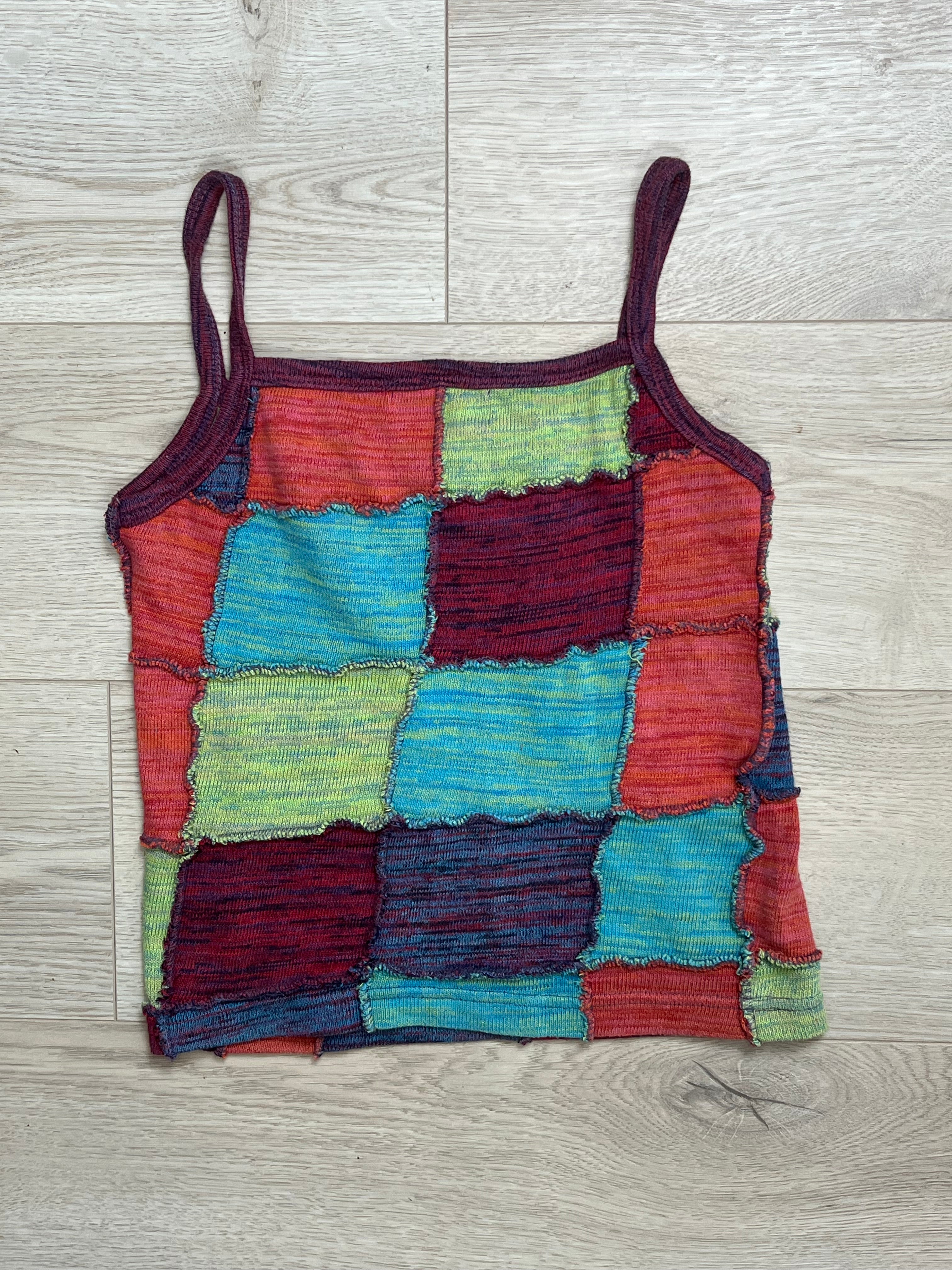 Vintage patchwork top y2k