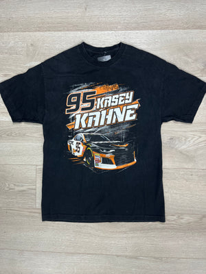 Vintage racer t-shirt black size large