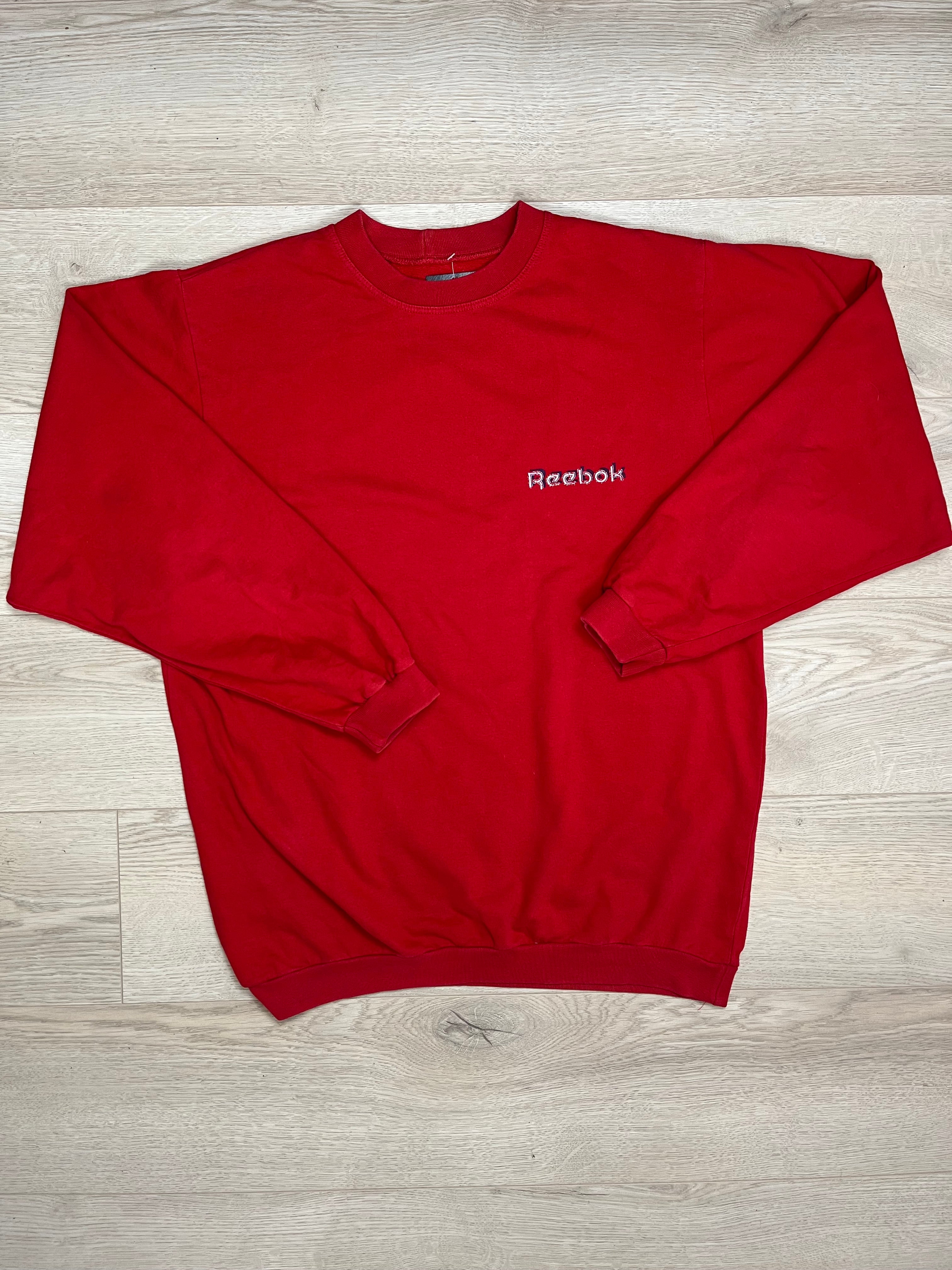 Vintage Red Reebok sweatshirt x-large