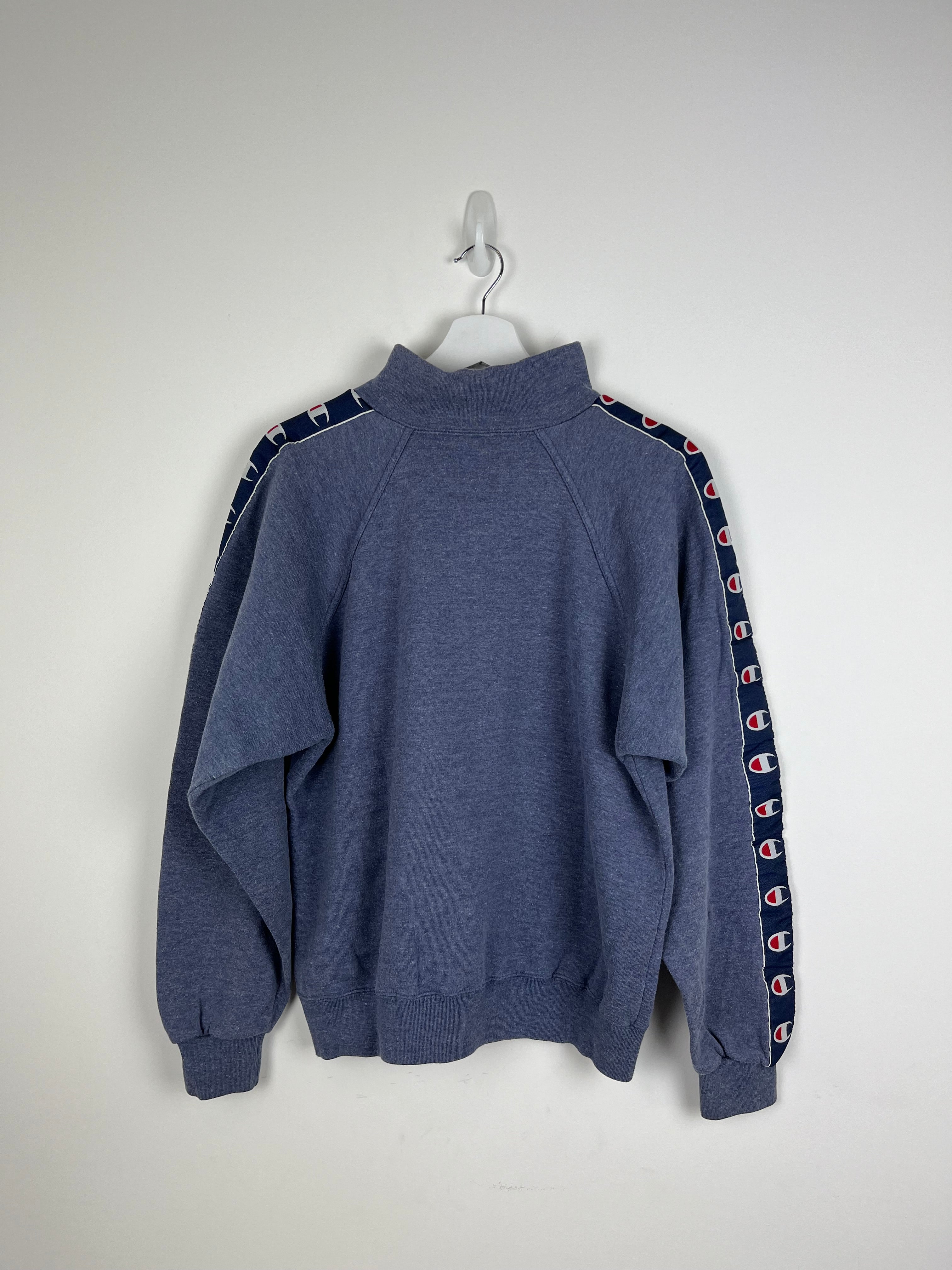 Vintage Blue Champion Zip-up Sweatshirt