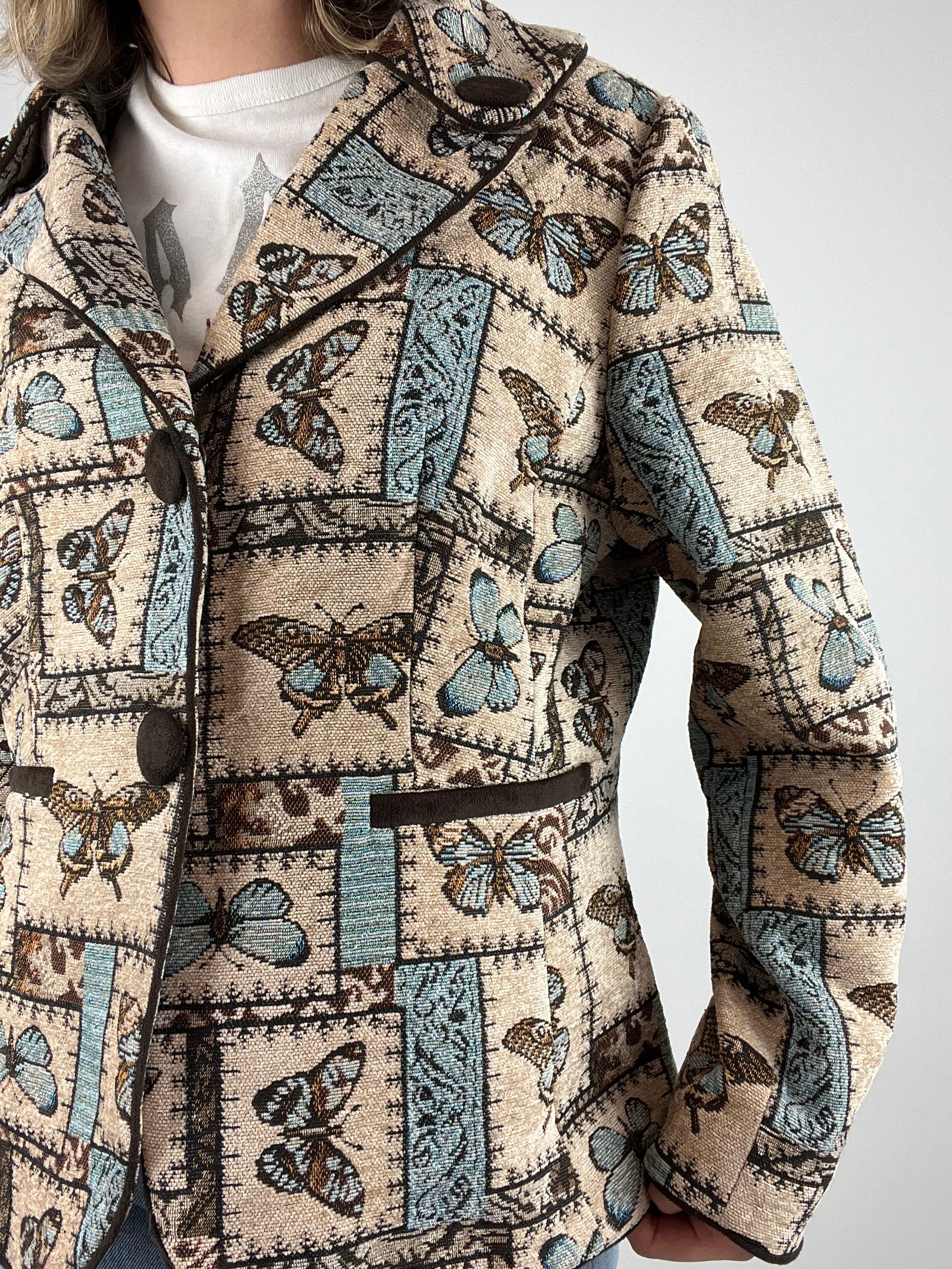 Vintage Butterfly Blazer Jacket