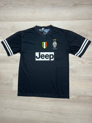 Vintage black large juventus football jersey 