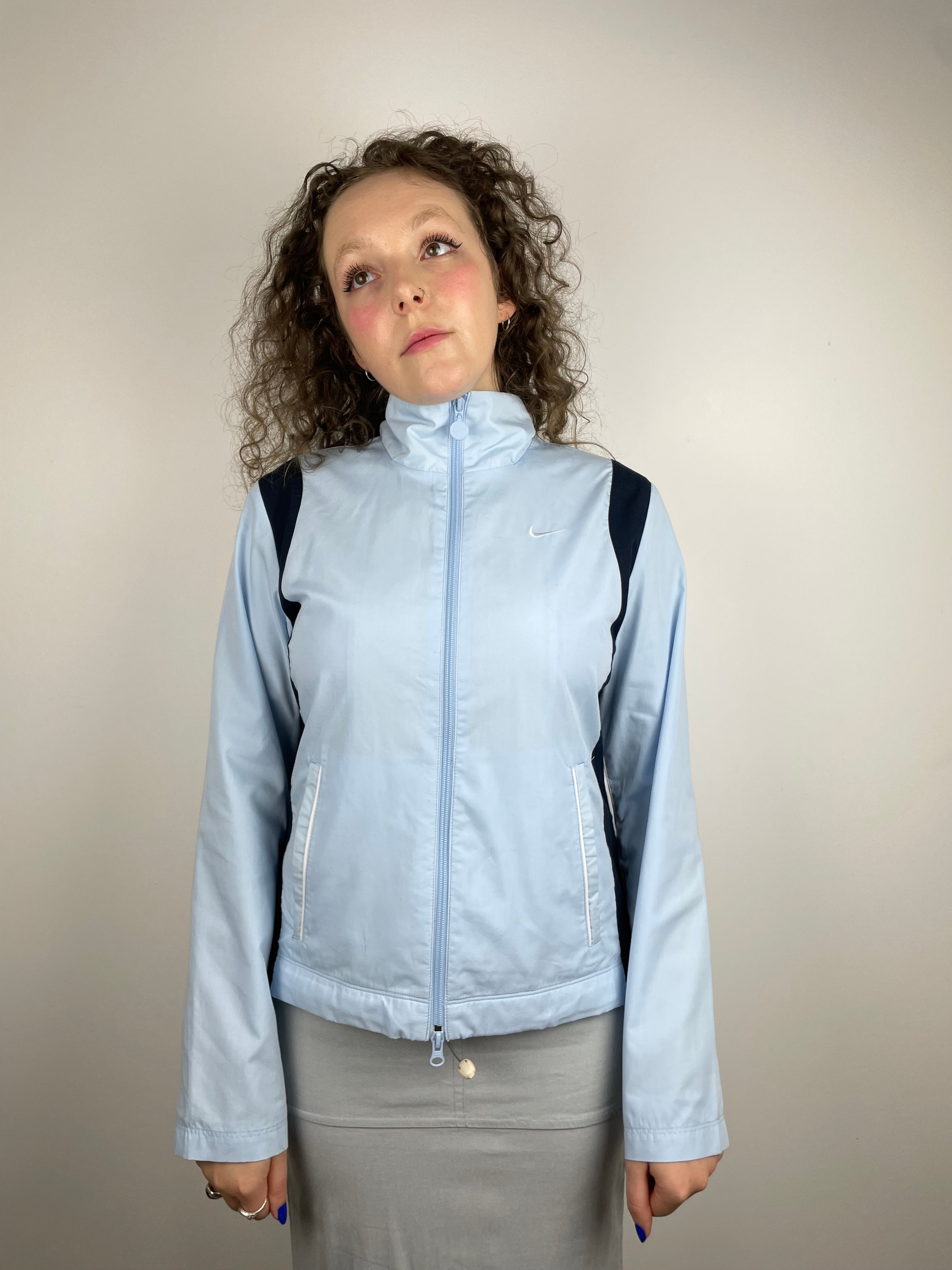 Vintage baby blue Nike sports jacket