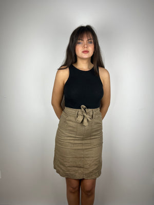 Vintage Y2K brown cargo skirt