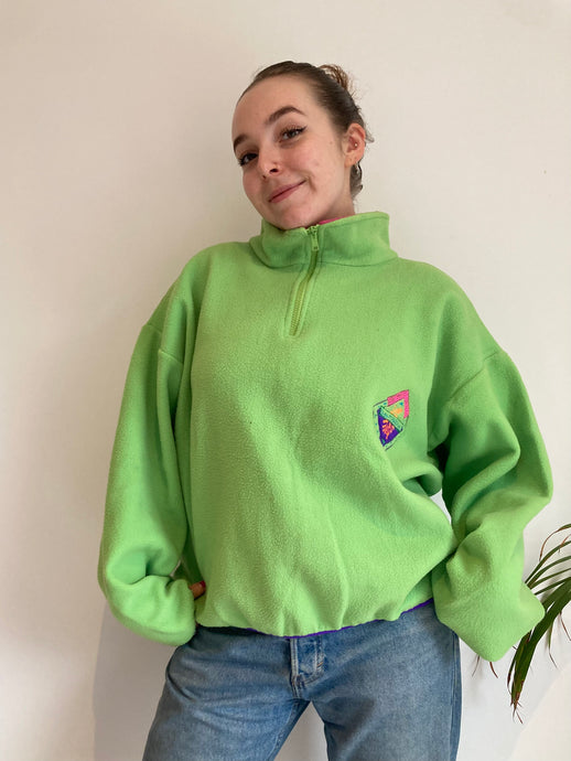 Half zip fleece womens on sale vintage