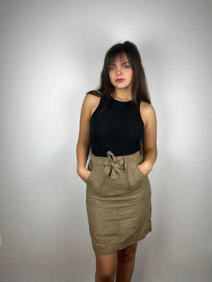 Vintage Y2K brown cargo skirt