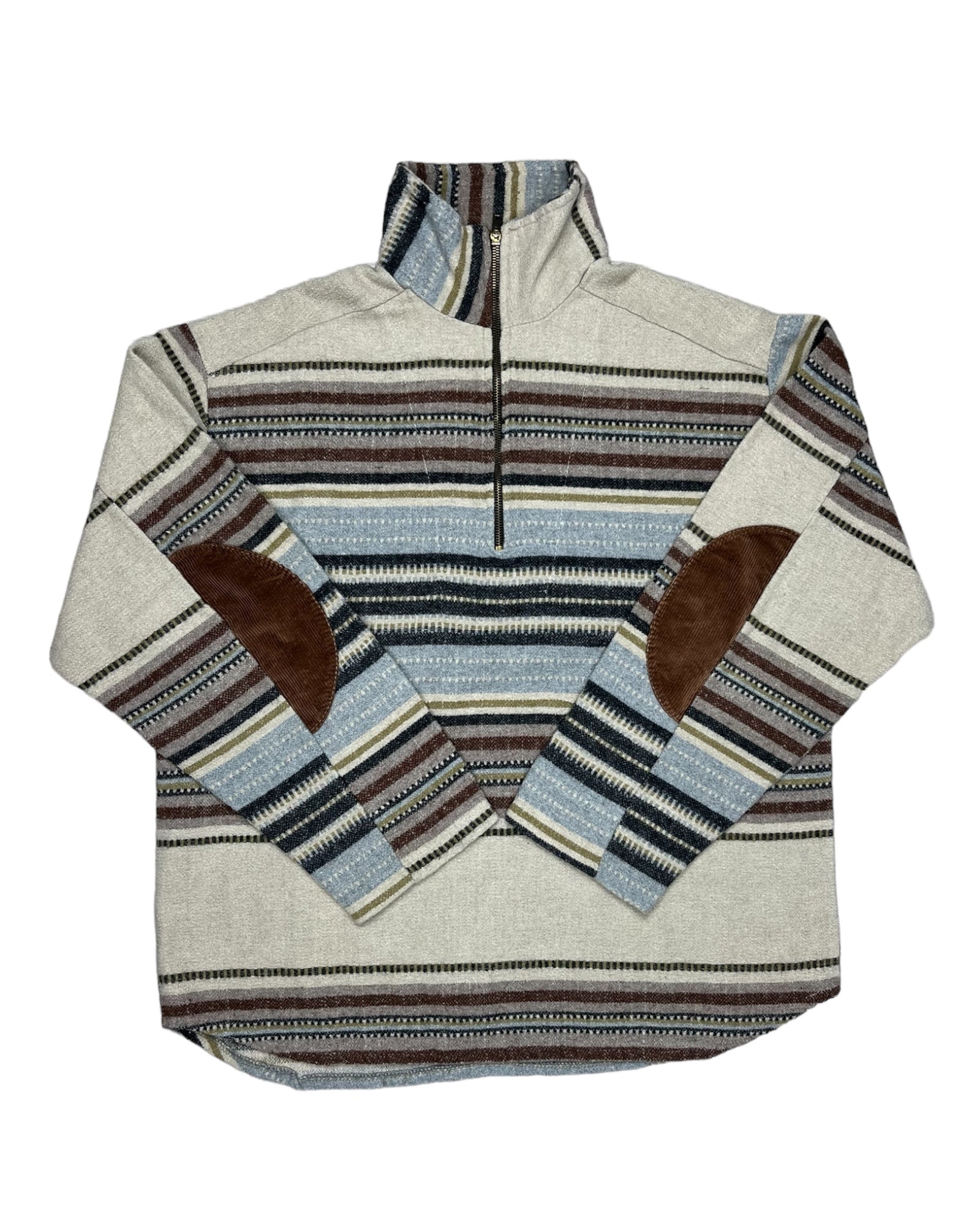 Vintage striped Halfzip jumper