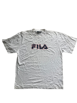 vintage white fila tshirt