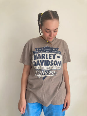 vintage taupe harley Davidson tshirt