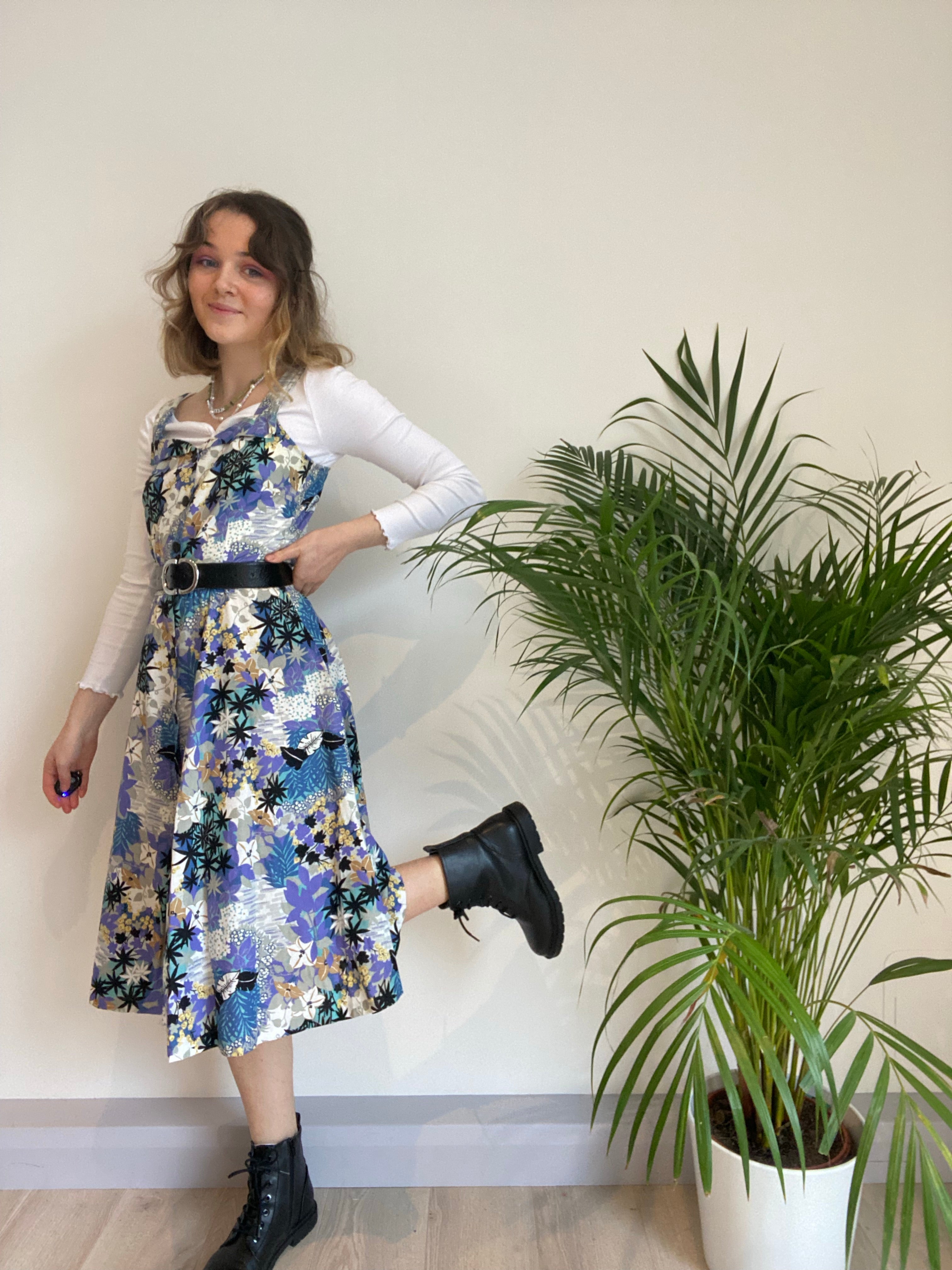 vintage floral dress