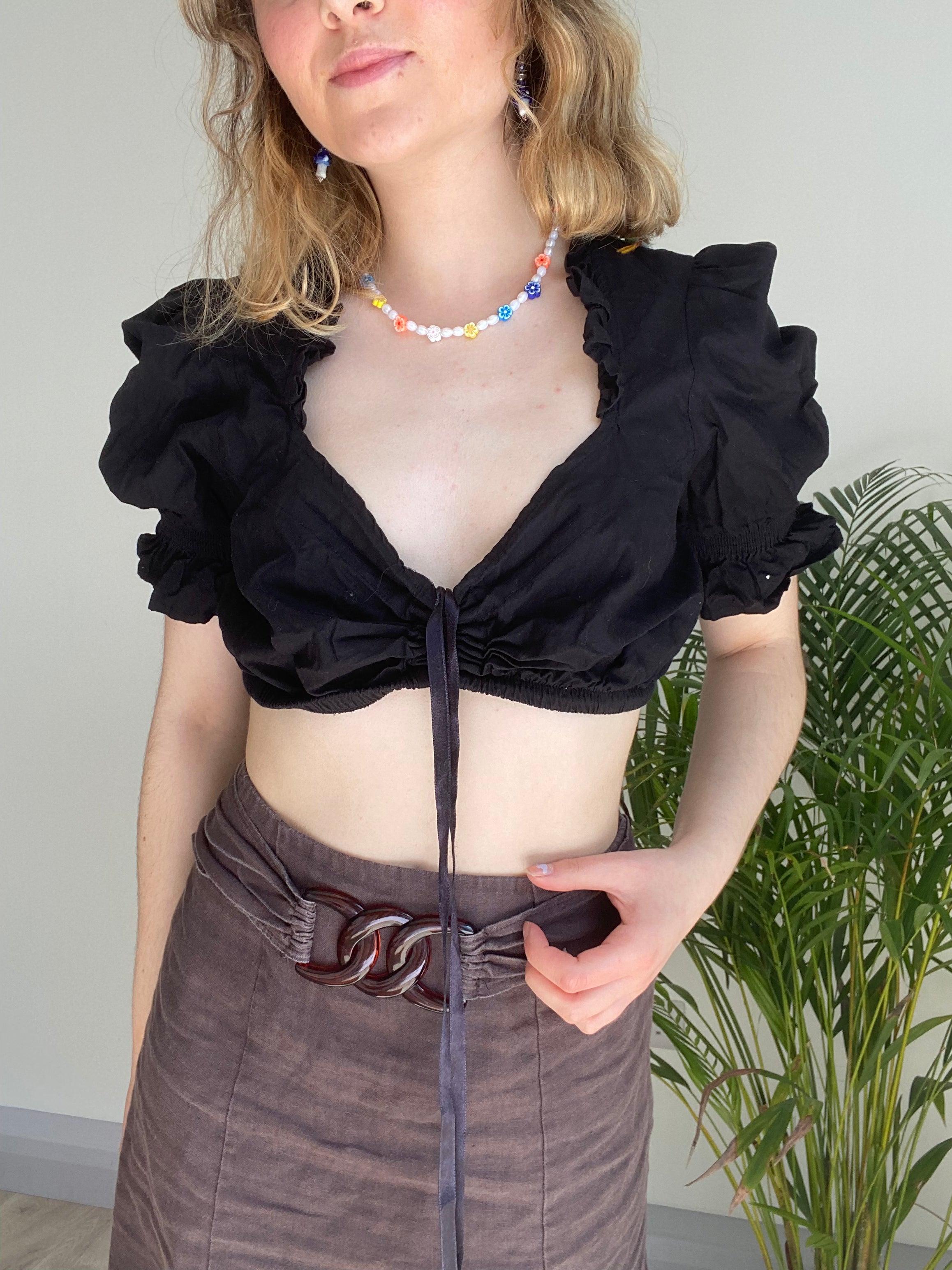 Vintage Black Milk Maid Top