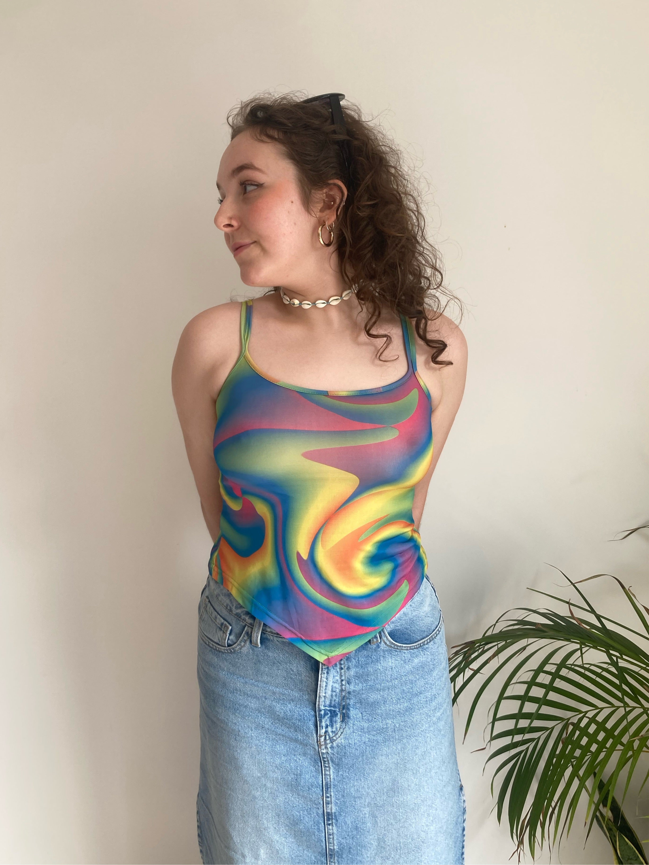 Rainbow Swirl Top (S)