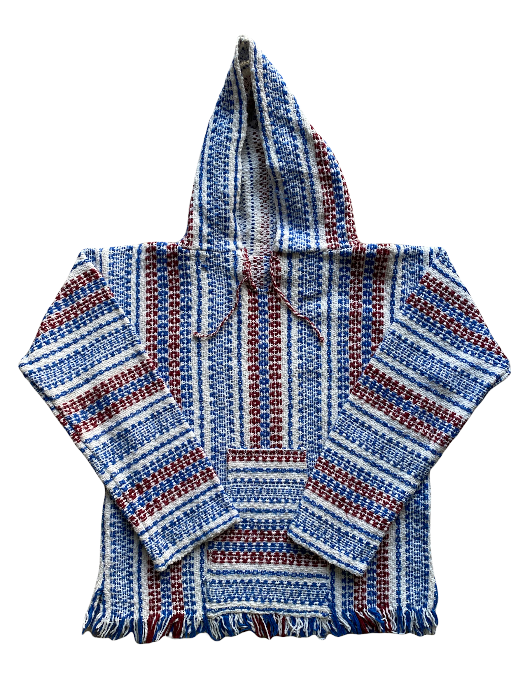 Blue and Red Baja Hoodie (S)