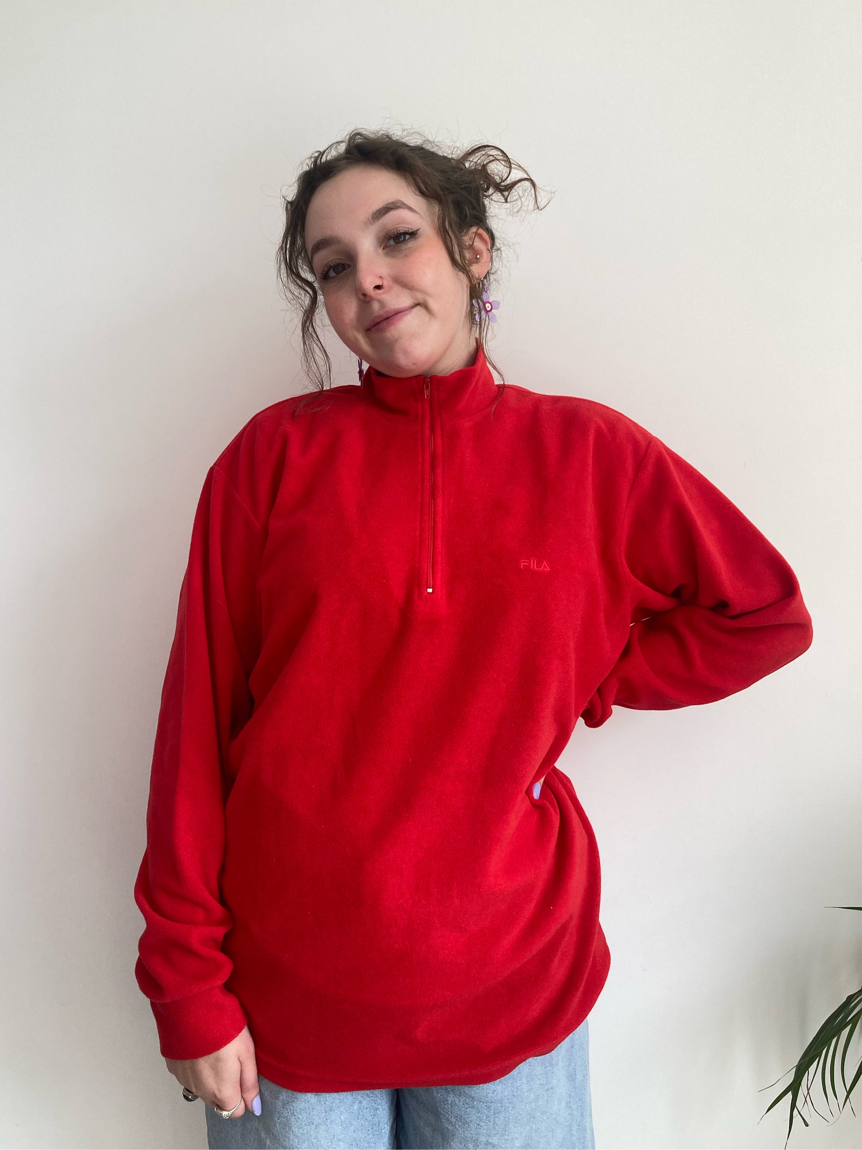 red fila vintage fleece 